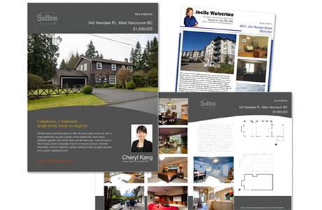 Real Estate Feature Sheets & Brochures